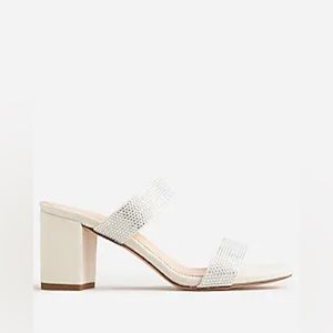 J.Crew Lucie double-strap block-heel sandals with crystals BP318